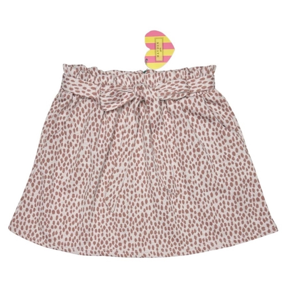 Hayden Girls Animal‎ Spotted Belted French Terry Skirt